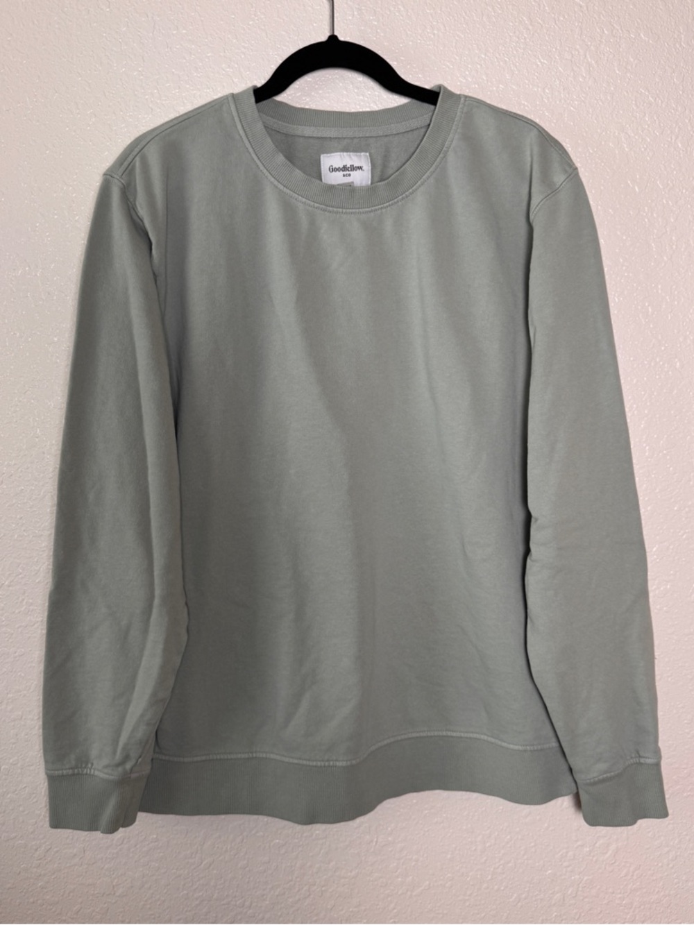 Goodfellow & Co Sea Foam Green Cotton Basic Sweatshirt Men’s Extra Large